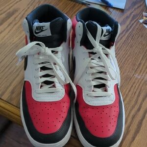 Nike Red and Black Athletic Shoes